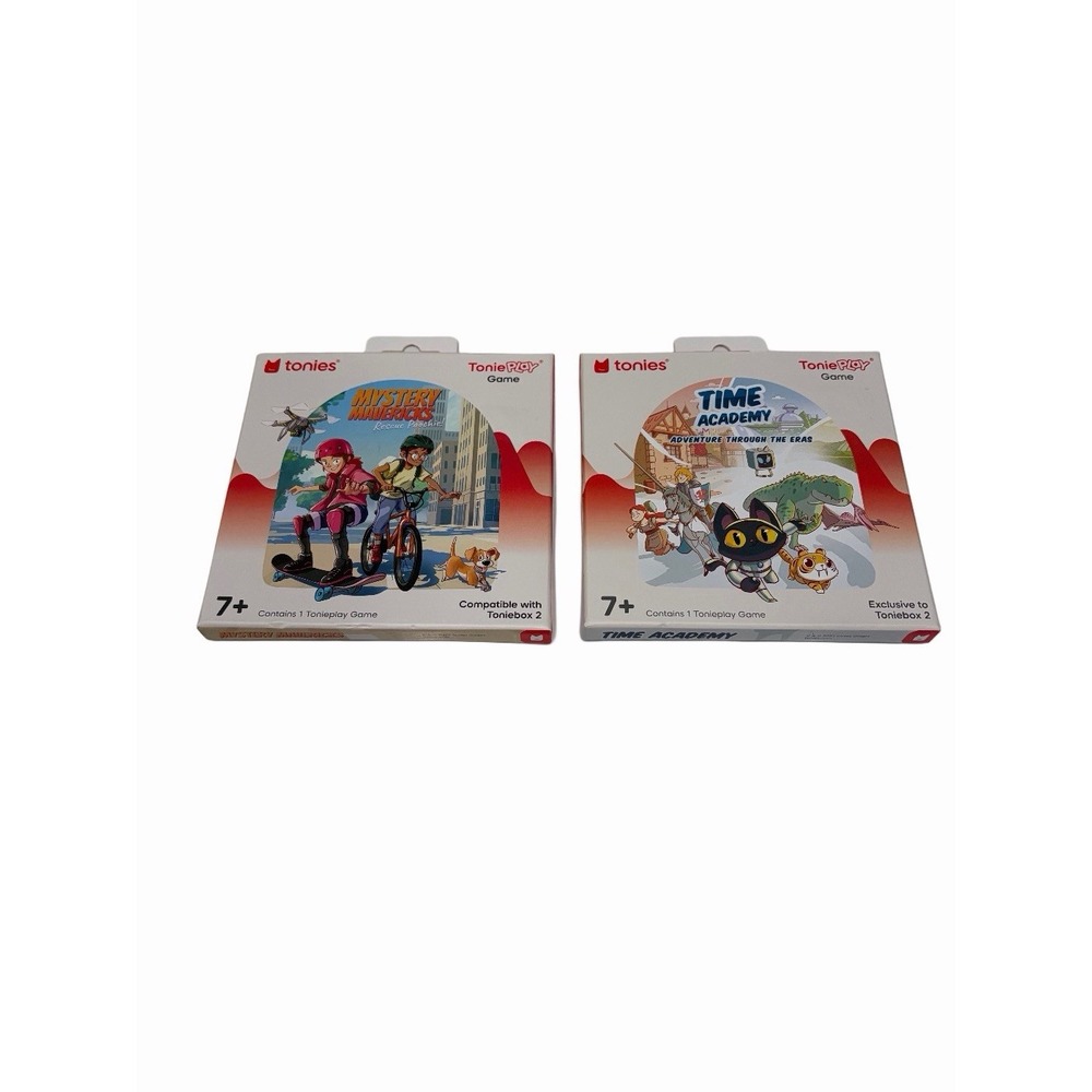 ToniePlay Game Sets Toniebox 2 Mystery Mavericks, Time Academy Lot Of 2 New